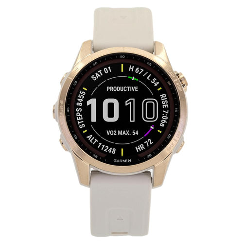Garmin 010-02539-21 Fenix 7S Cream Gold Smartwatch Solar