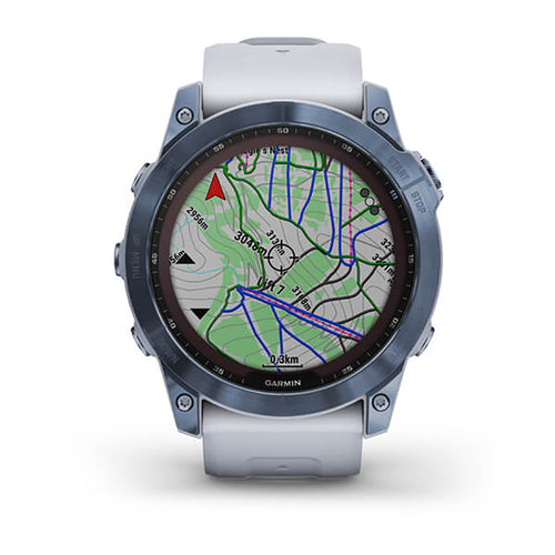 Garmin 010-02541-15 Fenix 7X Mineral Blue Smartwatch Solar