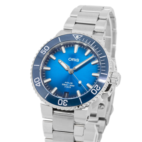 Oris 01 400 7769 4135-07 8 22 09PEB Aquis Blue Dial Auto