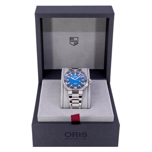 Oris 01 400 7769 4135-07 8 22 09PEB Aquis Blue Dial Auto