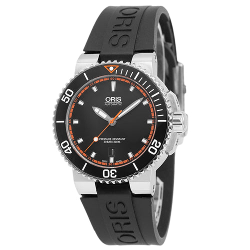 Oris 01 733 7653 4128-07 4 26 34EB Aquis Date Black Dial