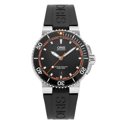 Oris 01 733 7653 4128-07 4 26 34EB Aquis Date Black Dial