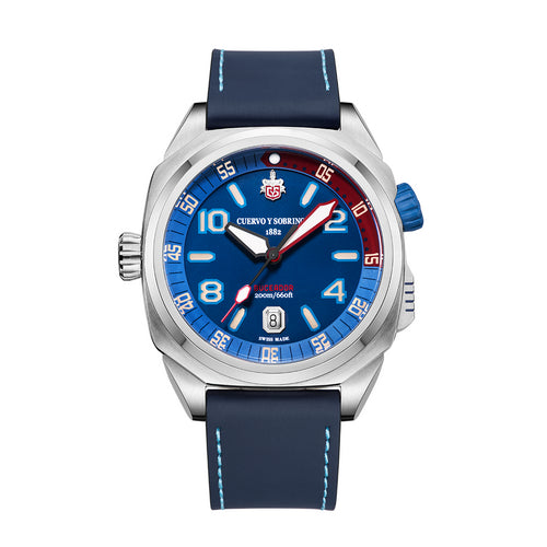 CuervoySobrinos Uomo 2860.1BL BUCEADOR Automatico
