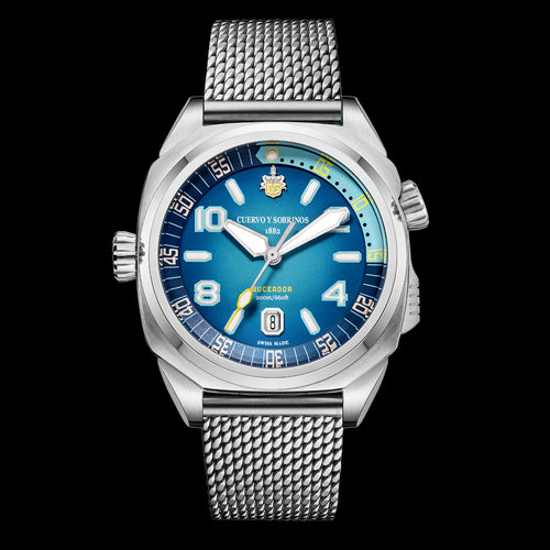 CuervoySobrinos Uomo 2860B.1AZ BUCEADOR Automatico
