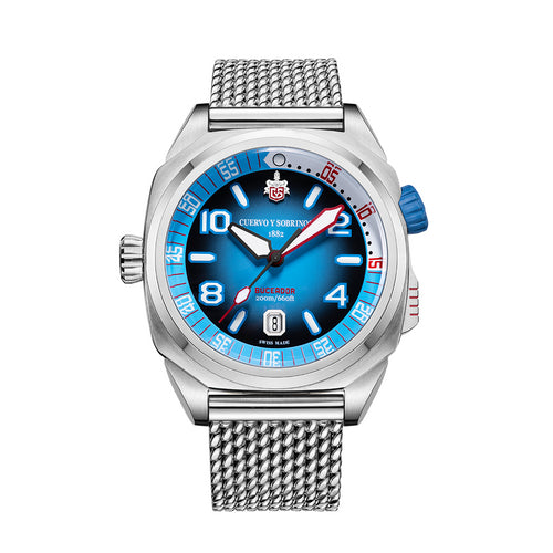 CuervoySobrinos Uomo 2860B.1LB BUCEADOR Automatico