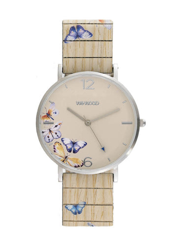 WEWOOD Ladies 70235226000 Aurora Butterfly Beige Quarzo