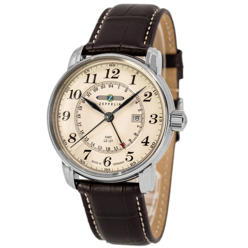 Zeppelin Uomo 7642-5 LZ127 Graf Dual Time 42mm Quarzo