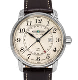 Zeppelin Uomo 7642-5 LZ127 Graf Dual Time 42mm Quarzo