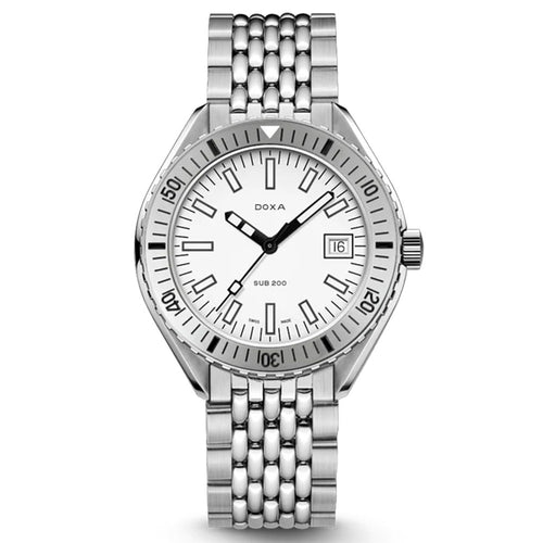 Doxa Uomo 796.10.011.10 Sub 200 Whitepearl 42mm Automatico