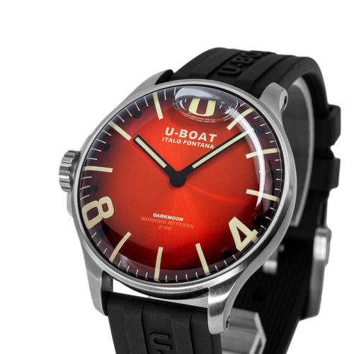 U-Boat Uomo 8701/B Darkmoon 44 SS Red SS Soleil Quarzo