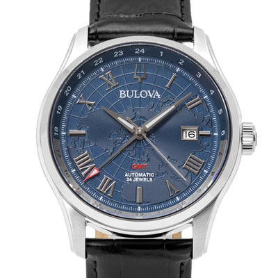 Bulova Uomo 96B385 Wilton GMT Meccanico