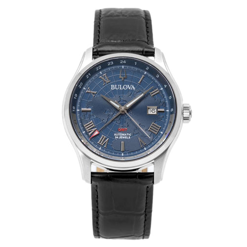 Bulova Uomo 96B385 Wilton GMT Meccanico