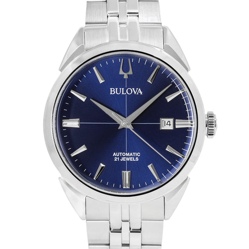 Bulova Uomo 96B425 Sutton 41mm Blue Dial Automatico