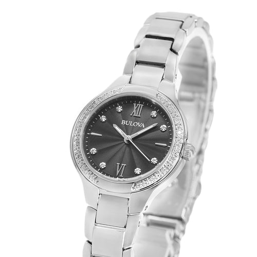 Bulova Donna 96R207 Classic Diamonds 28mm Quarzo
