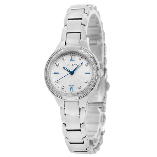 Bulova Donna 96R208 Classic Diamonds 28mm Quarzo