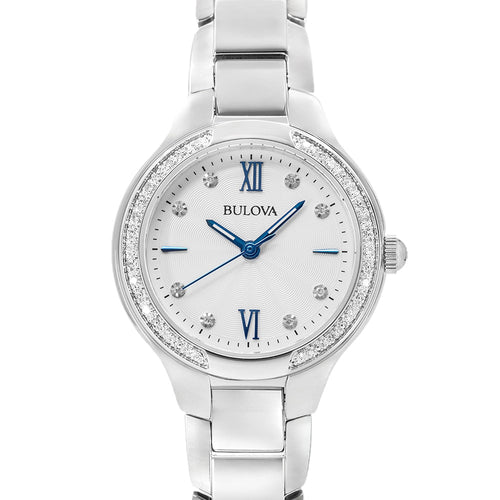 Bulova Donna 96R208 Classic Diamonds 28mm Quarzo