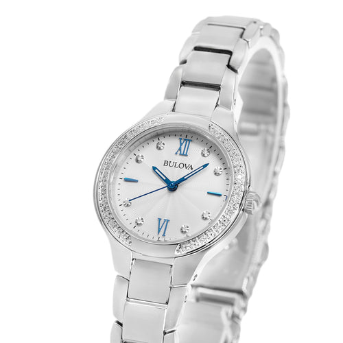 Bulova Donna 96R208 Classic Diamonds 28mm Quarzo