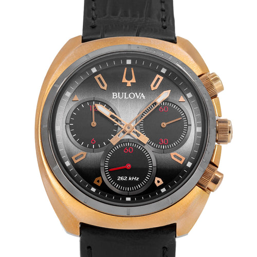 Bulova Uomo 98A156 Curv Oro Rosa 43mm Quarzo Cronografo