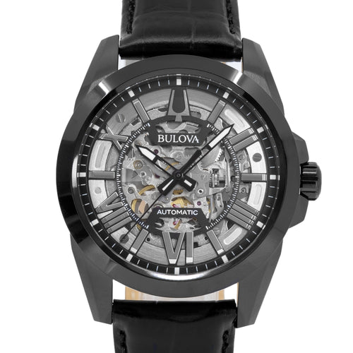 Bulova Uomo 98A304 Sutton Skeleton Meccanico