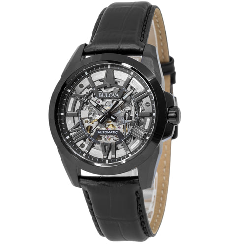 Bulova Uomo 98A304 Sutton Skeleton Meccanico