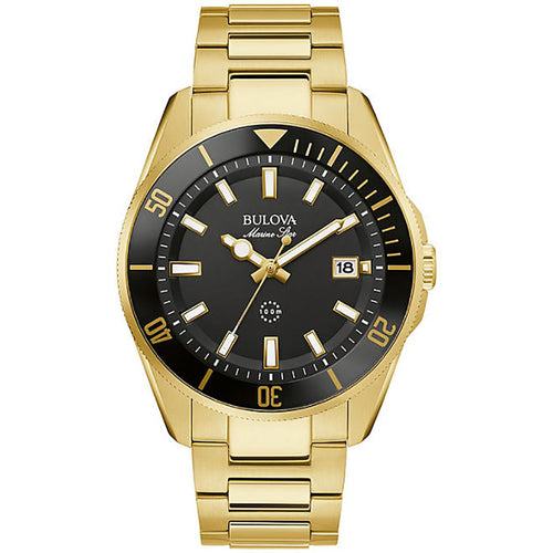 Bulova Uomo 98B396 Marine Star Gold Tone 43mm