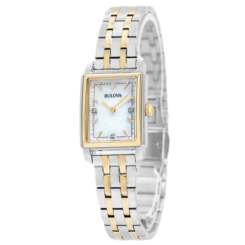 Bulova Donna 98P220 Sutton Tank 21mm Quarzo