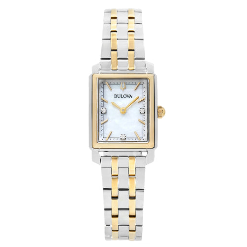 Bulova Donna 98P220 Sutton Tank 21mm Quarzo