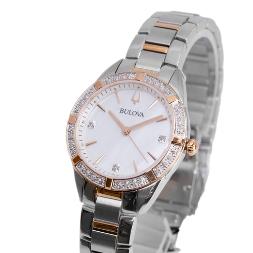 Bulova Donna 98R281 Sutton Lady Diamanti 32mm Quarzo