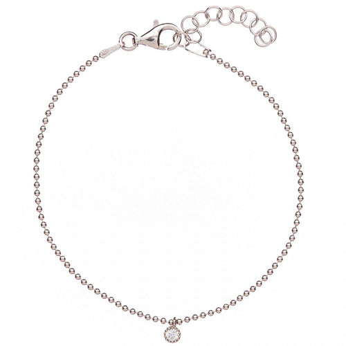 Alisia Donna Bracciale Al1245-argento-bianco Bracciale Pallinato Zircone