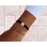 Alisia Donna Bracciale Al906-rosato-granato Bracciale Con Pietre Pendenti