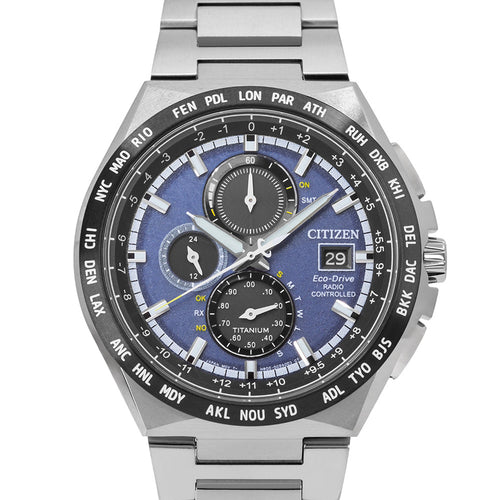 Citizen AT8238-84L Super Titanium Radio Eco-Drive Chrono