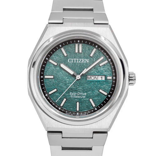 Citizen Uomo AW0130-85X Super Titanium Green Dial Eco-Drive