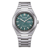Citizen Uomo AW0130-85X Super Titanium Green Dial Eco-Drive