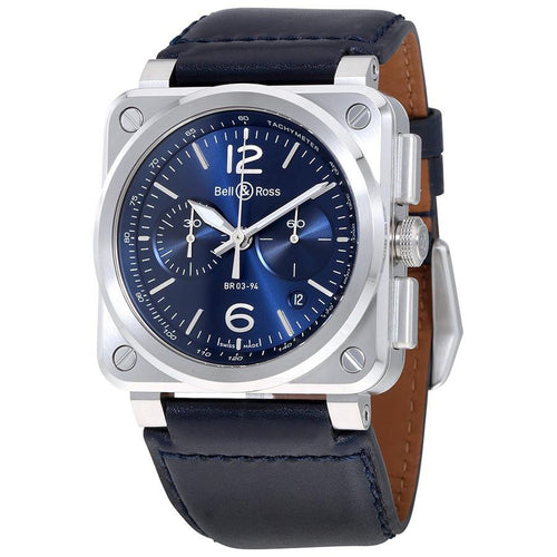 Bell & Ross Uomo BR0394-BLU-ST/SCA Aviation Automatico