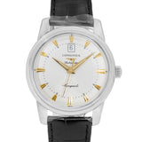 Longines Uomo L1.645.4.75.4 Heritage Quadrante Argento Auto