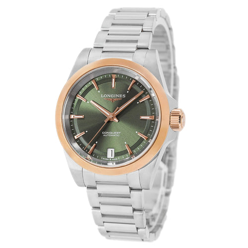 Longines Donna L3.430.5.02.6 Conquest 34mm Oro Rosa Auto