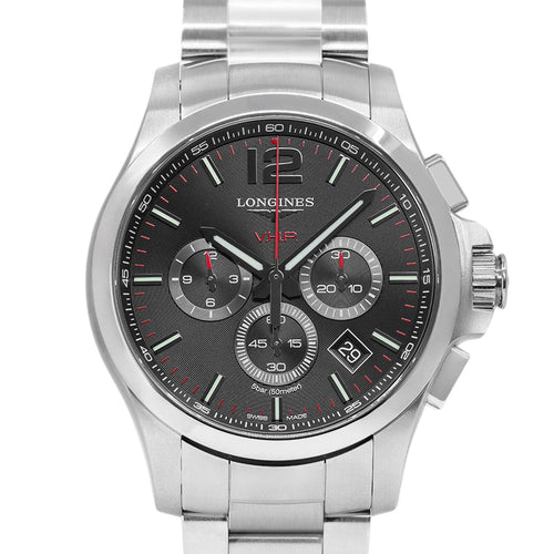 Longines Uomo L3.727.4.56.6 Conquest VHP 44mm Quarzo Crono