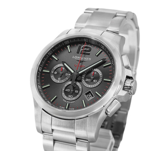 Longines Uomo L3.727.4.56.6 Conquest VHP 44mm Quarzo Crono