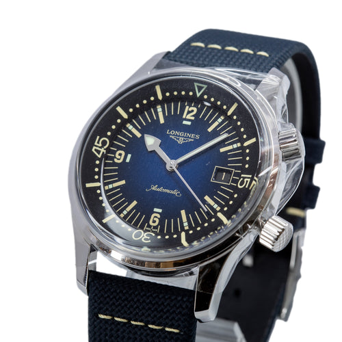 Longines Uomo L3.774.4.90.2 Legend Diver Blue Dial Auto
