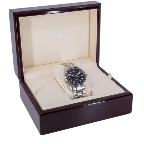 Longines Uomo L3.802.4.50.6 Spirit Zulu Time 39mm Automatico