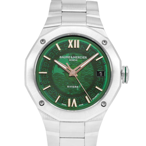 Baume & Mercier Uomo 10770 Riviera 39 mm Green Dial Auto