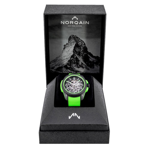 Norqain NNQ3000QBE2AS/B014 Wild One Skeleton 42mm Gecko Auto