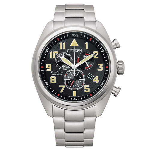 Citizen Uomo AT2480-81E Crono Super Titanio Eco-Drive