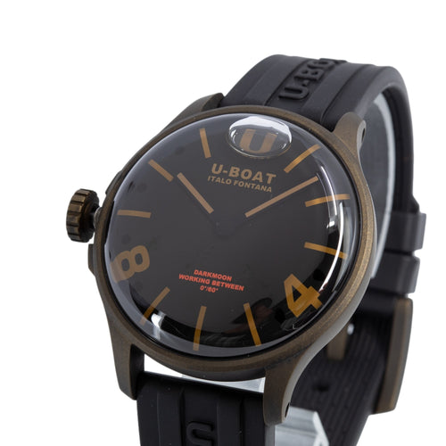 9548-U-Boat Men's 9548 Darkmoon 44 mm Bronze Curved Dial Watch