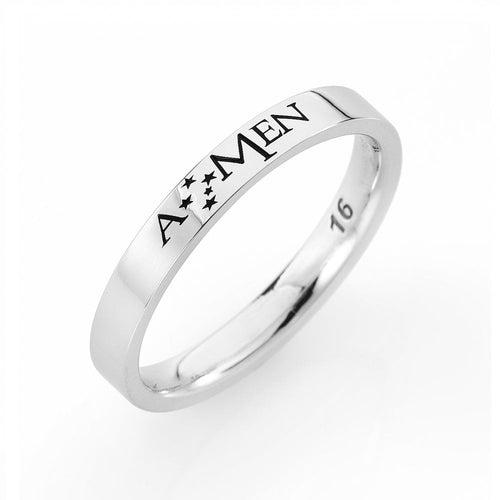 FE001-Amen Donna Fe001 Anello In Ag925