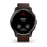 Garmin 010-02496-15 Venu 2 Plus Black Brown Smartwatch