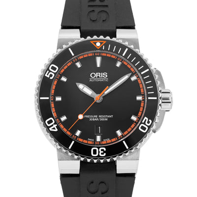 Oris 01 733 7653 4128-07 4 26 34EB Aquis Date Black Dial