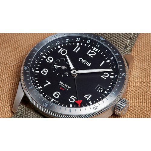 Oris 01 748 7756 4064-07 5 22 07LC Big Crown Black Dial Watch