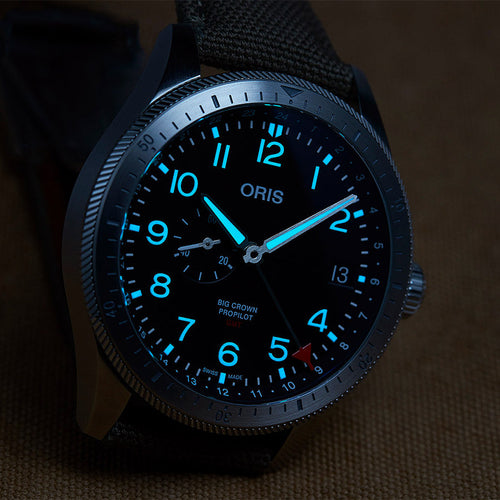 Oris 01 748 7756 4064-07 5 22 07LC Big Crown Black Dial Watch