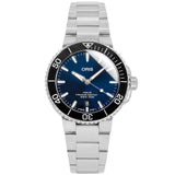 Oris 01 733 7766 4135-07 8 22 05PEB Aquis Blue Dial Watch